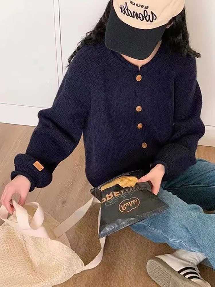 AOSSVIAO 2025 Autumn Warm Single Breasted Knitted Sweater Women Fashion Casual Jacquard Crochet Pink Cardigan Tops Y2k M260306