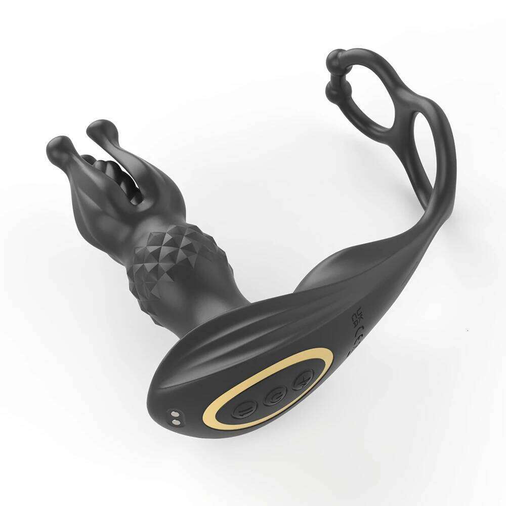 Male Sex Toys Prostate Massager Anal Remote Control Vibrator Rings Tension Shock Flapping Thrusting Vibrating Butt Plug W260305