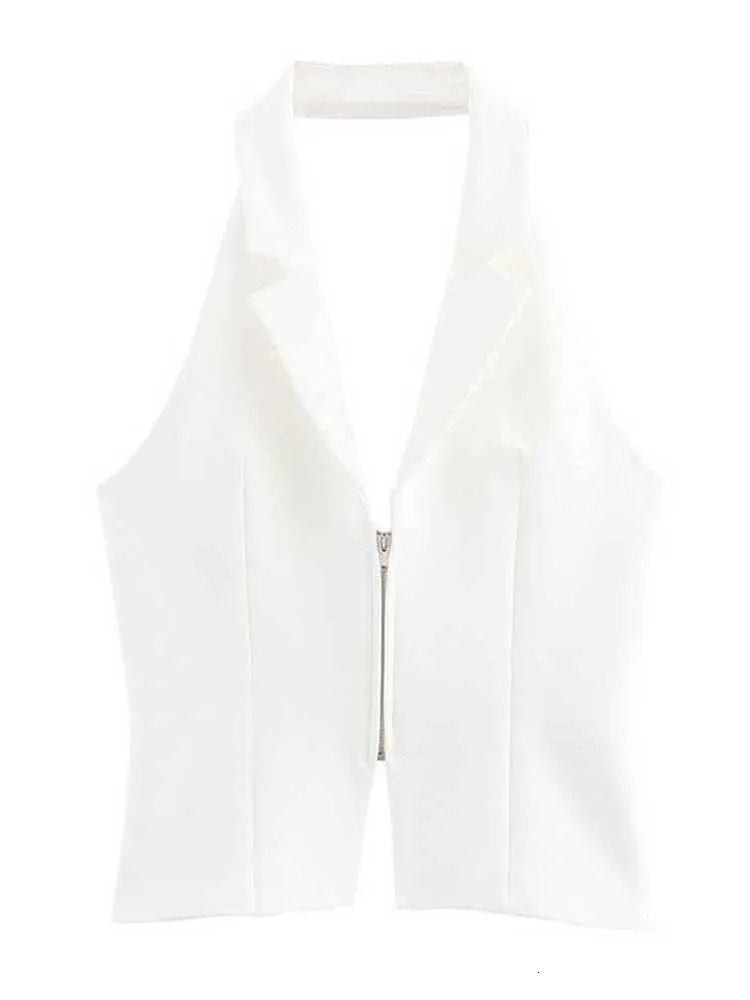 Women Sexy Backless Strapless Halter Corset Tops Side Zipper Lady Slim Camis Female Solid Chic Tops 260306