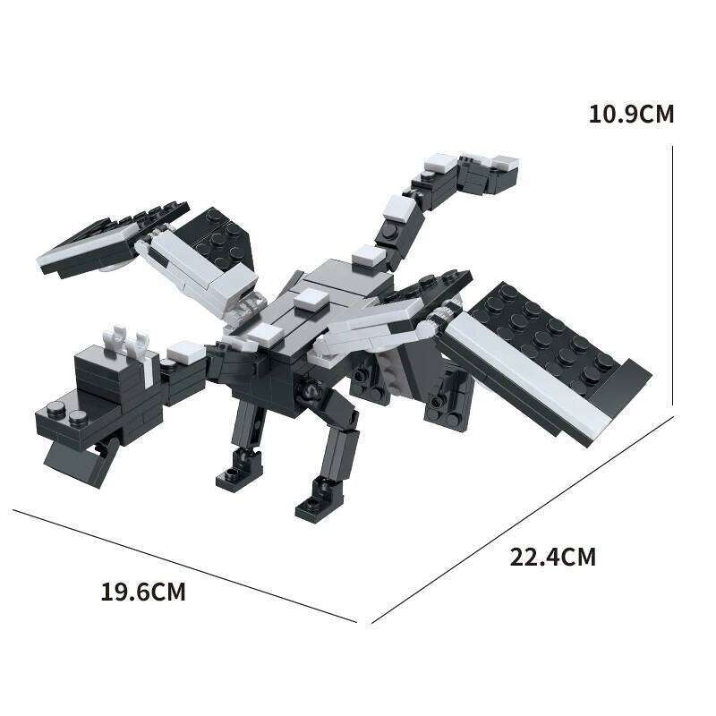 475PCS,Black Dragon, children's educational building blocks toy, My world,Christmas gift, birthday gift Z260305