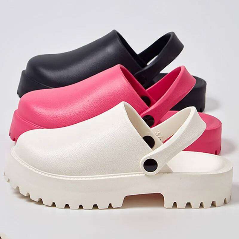 Litfun 2025 New Summer Slippers For Women Outdoor Fashion Thick Sole Beach Slides Non-slip Garden Shoes Casual EVA House Sandals