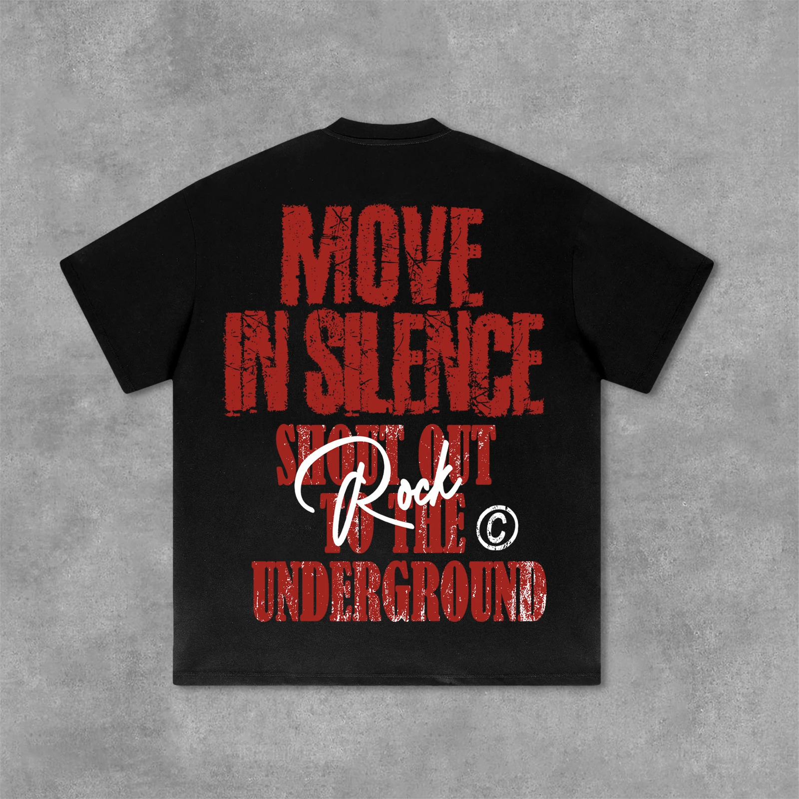 Vintage Move in Silence Graphic Cotton T-shirt Unisex Women Fans Essentials Short Sleeve Tee Fashion Streetwear 260304