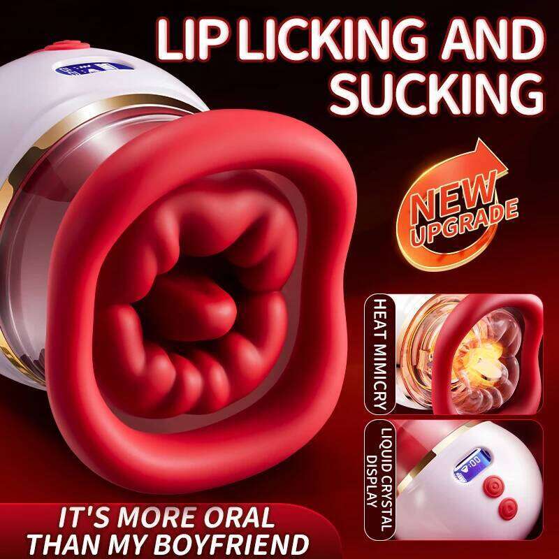 Sucking Thrusting Vibrator for Women Nipple Clit Stimulator Powerful Vibrating Egg Tongue Licking Clitoris Sucker Sexy Toy Dildo W260305