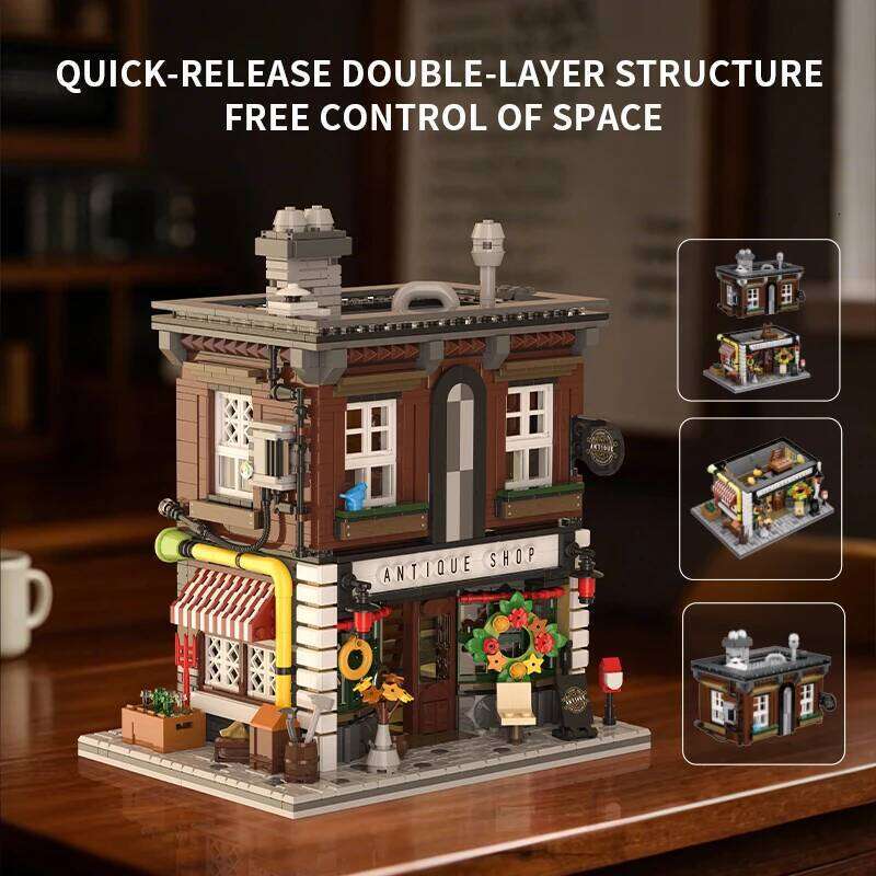 Antique Shop Building Blocks Medieval Streetview Modular Castle Moc Model Bricks Desktop Decoration Kids DIY Toys Holiday Gifts Z260305