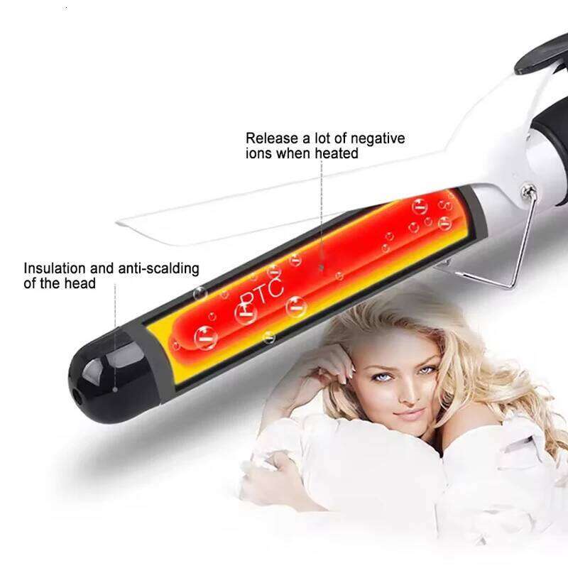 Professional Curling Iron Rollers Ceramic Curler Irons Wand LCD Display Hair Curly Waver 26Y0306