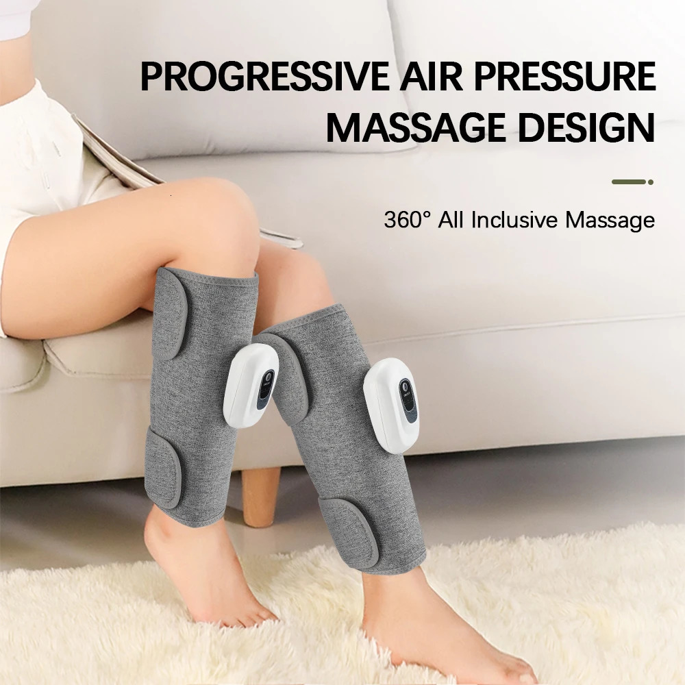 Eletric 360 Air Pressure Calf Massager Portable Leg Massage Airbag Compresstion Relax Foot Calf Muscle Blood Circulation 260304
