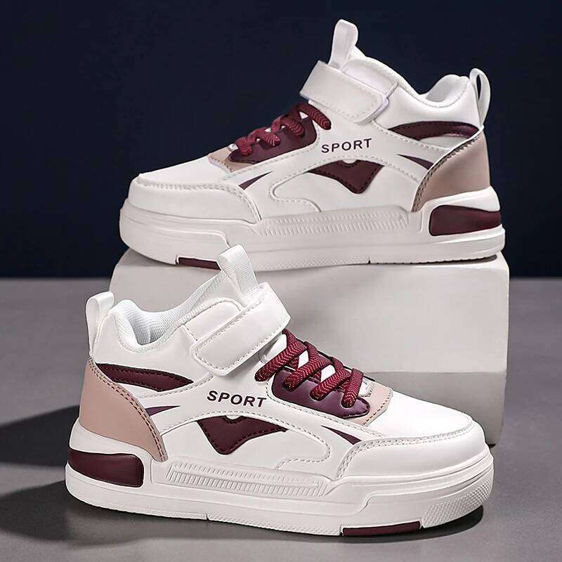 Black White Children Boys Casual Fashion New Autumn Kids School Sports Tennis Shoes Sneaker for Boy Girls 26Y0304