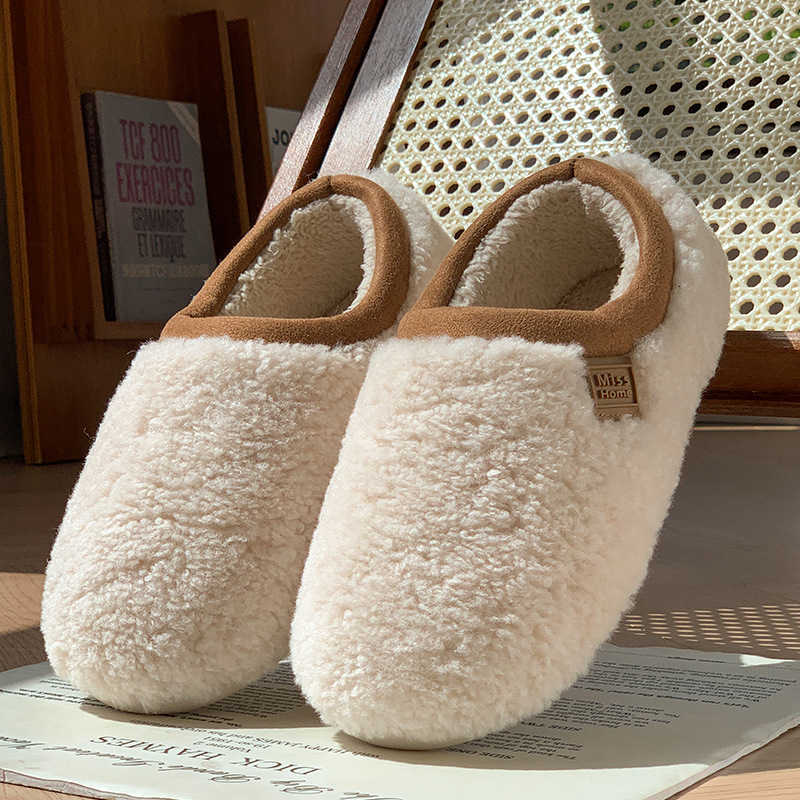 New 2025 Cotton Slippers for Women Winter Couples Indoor Home Non-Slip Warm Fleece Lined Slippers for Men Winter S260305