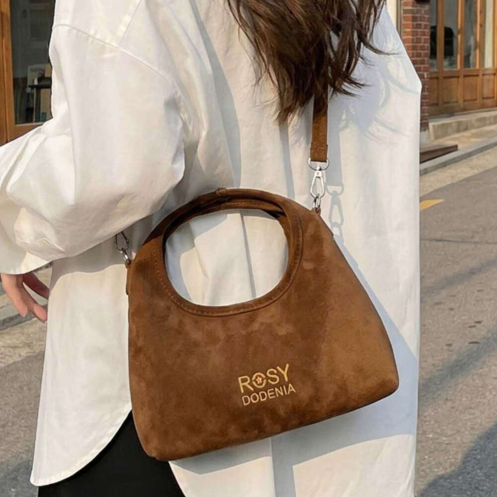 Korean-Style Fashion Niche Textured Handbag For Women, 2026 New Model, Simple And Versatile Shoulder Bag, Super Popular Crossbody Commuter Bag