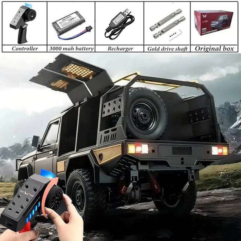 MN82 MN82S PRO Rc Cars 1:12 Mn Retro Full-scale 2.4G 4WD 280 Motor RC Off-Road Pickup Truck Model Car for Boys Adult Gifts C260305
