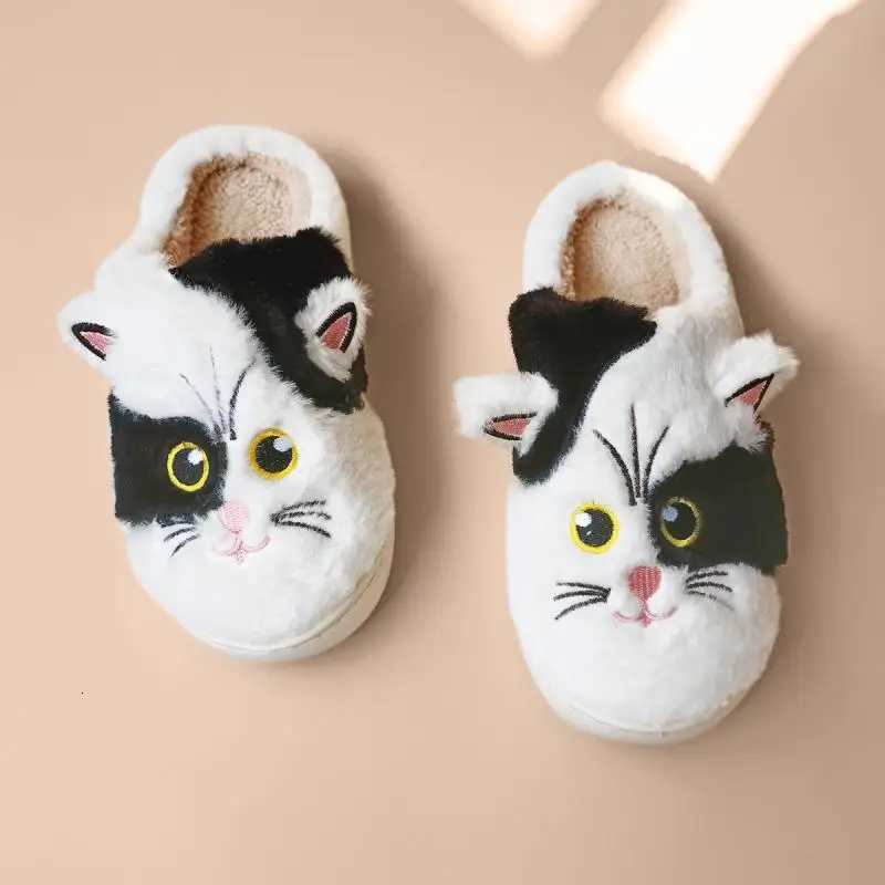 Fluffy Casual Slippers Women Home Casual Cartoon Designer Shoes Autumn Winter Indoor Plush Slides Girls Fashion Elegant Footwear S260305