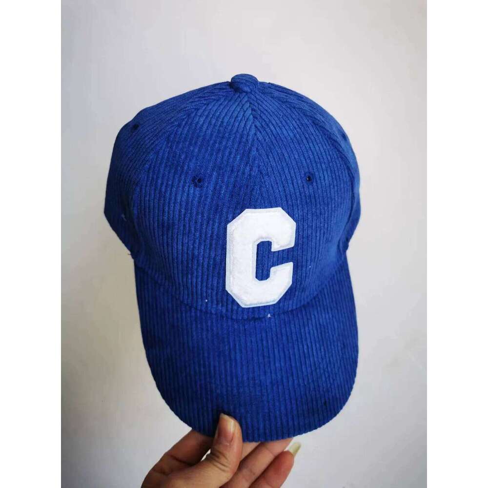 New Corduroy Baseball Ladirs Fashion C Letter Snapback Hat Adjustable Casual Hip Hop Cap Men Outdoor fishing jogging Y260304