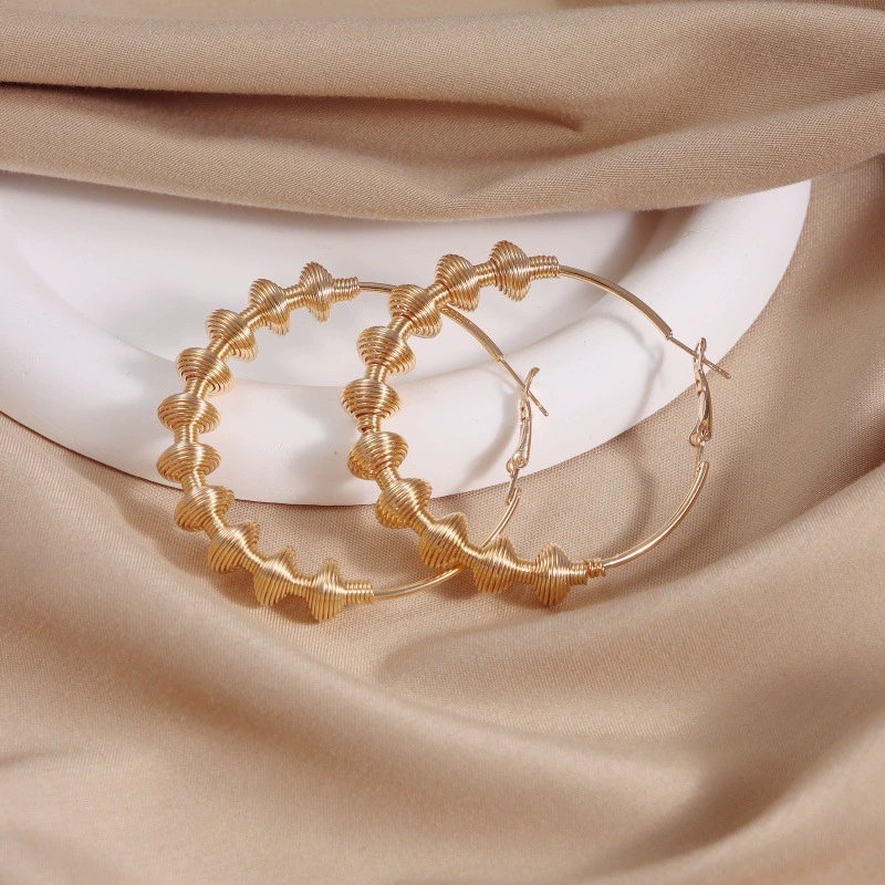 Modern Minimalist Hooped Studs Featuring Unique Geometry & Eye-Catching Metals
