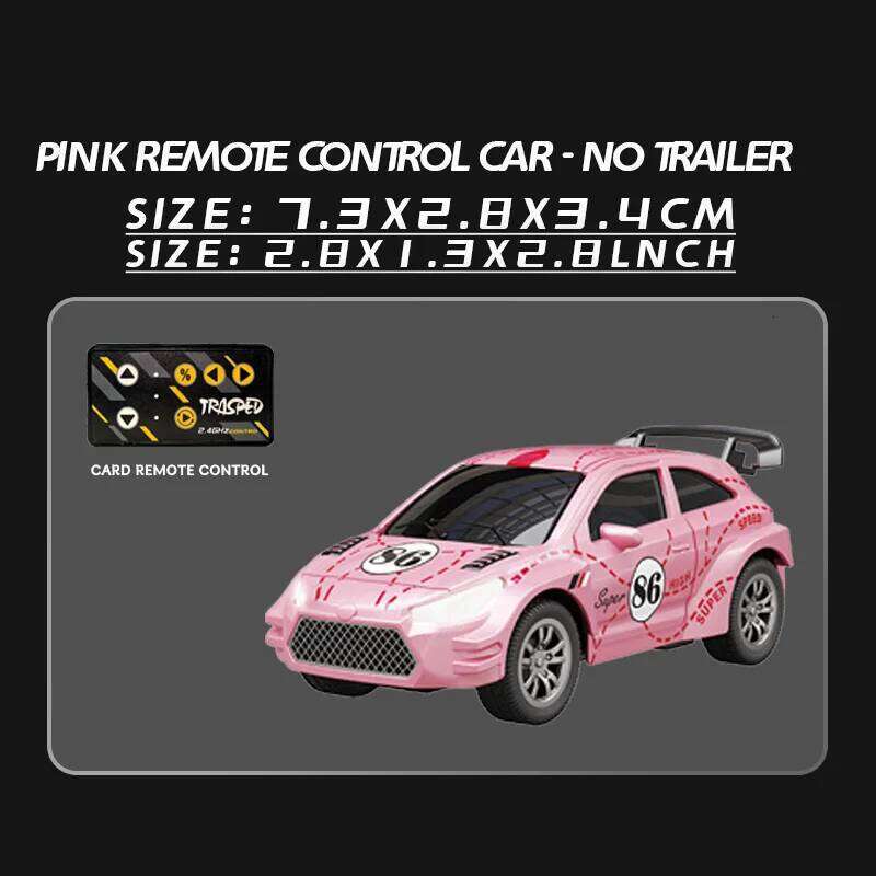 New 1: 64 2.4g Mini Alloy Remote Control Car Pocket Rc Desktop Micro Drift Racing Children'S Toy Gift C260305