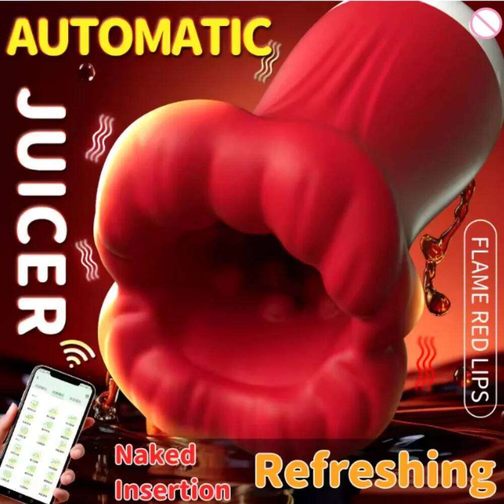 Deep Throat Mannelijke Penis Training Cup Pijpen Vagina Masturbators voor mannen APP Controle Squeeze Trillingen Stimulatie Oral W260305