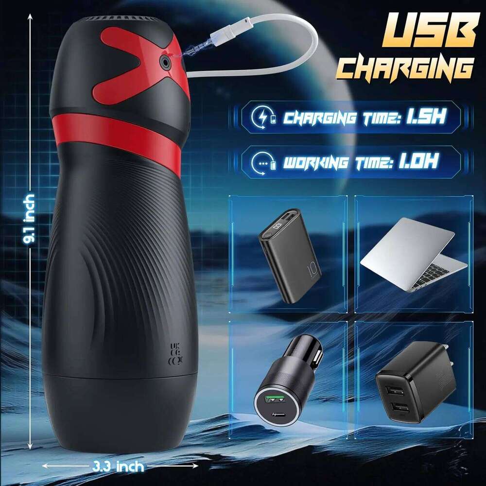 Male Masturbator 9 Sucking Vibrating Modes Blowjob Sex Toys App Control Penis Pump 3D Textured Sleeve Pocket Pussy for 18+ Men W260305