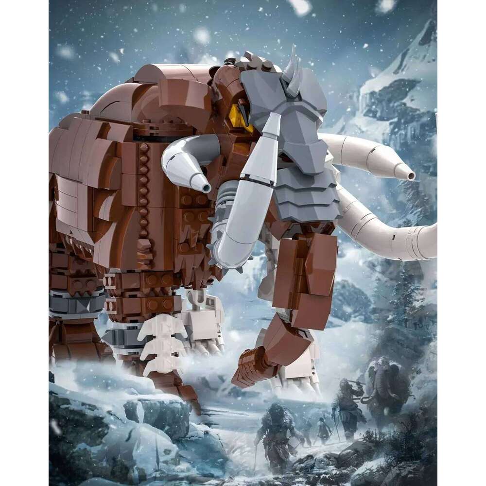 1310PCS Skeleton Mammoth Building Blocks Sets Jurassic Animal Model Creative Desktop Ornament Birthday Gift For Boys Kids Toys Z260306