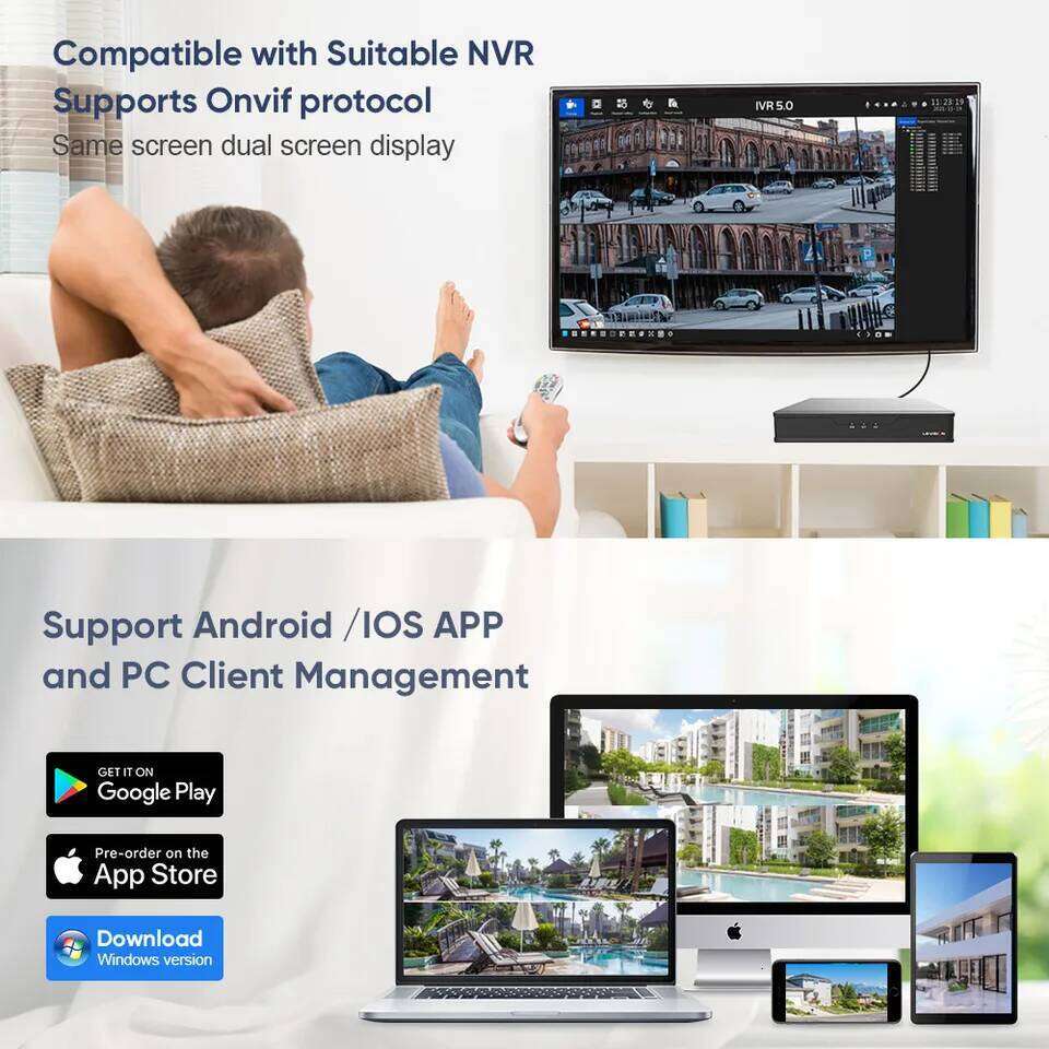 LS VISION 8MP 4K PTZ Wifi Dual Lens Wireless Outdoor Surveillance Ai Human Detect Security IP Camera Auto Tracking 26W0306