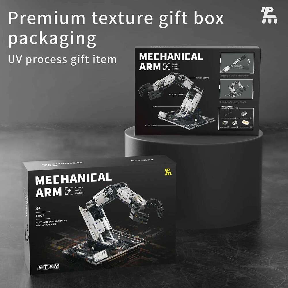 1029PCS Robotic Building Blocks Set Remote Mechanical Arm Model Bricks Desktop Decoration Diy Toys For Kids Holiday Gifts Z260305