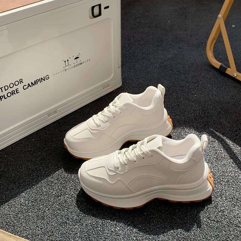 Women sneakers 2025 Spring Women's sports shoes New Fashionable Thick soled Ladies Casual Shoes