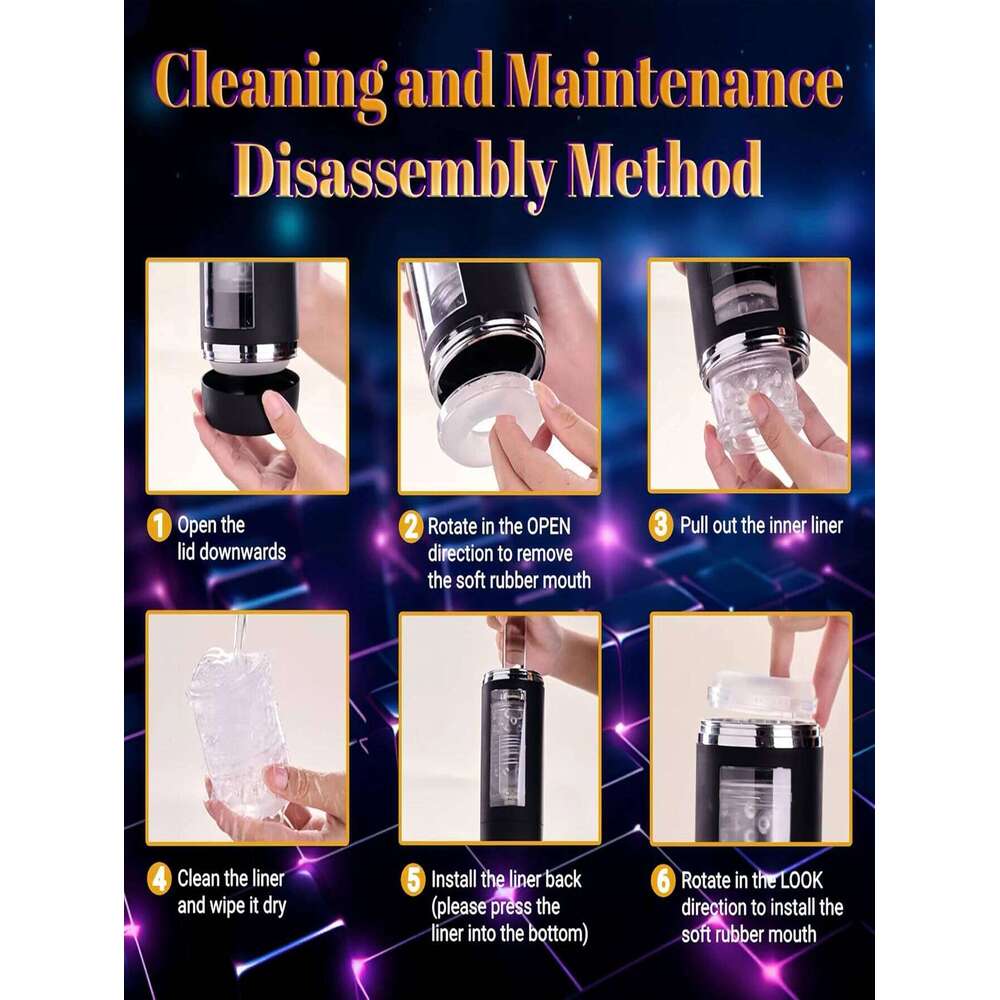 Automatic Male Masturbator, Doll Toy For Men with 10 Rotating& Thrusting, Penis Pump Adult Toys, Onahole Mens, Sex toys W260305