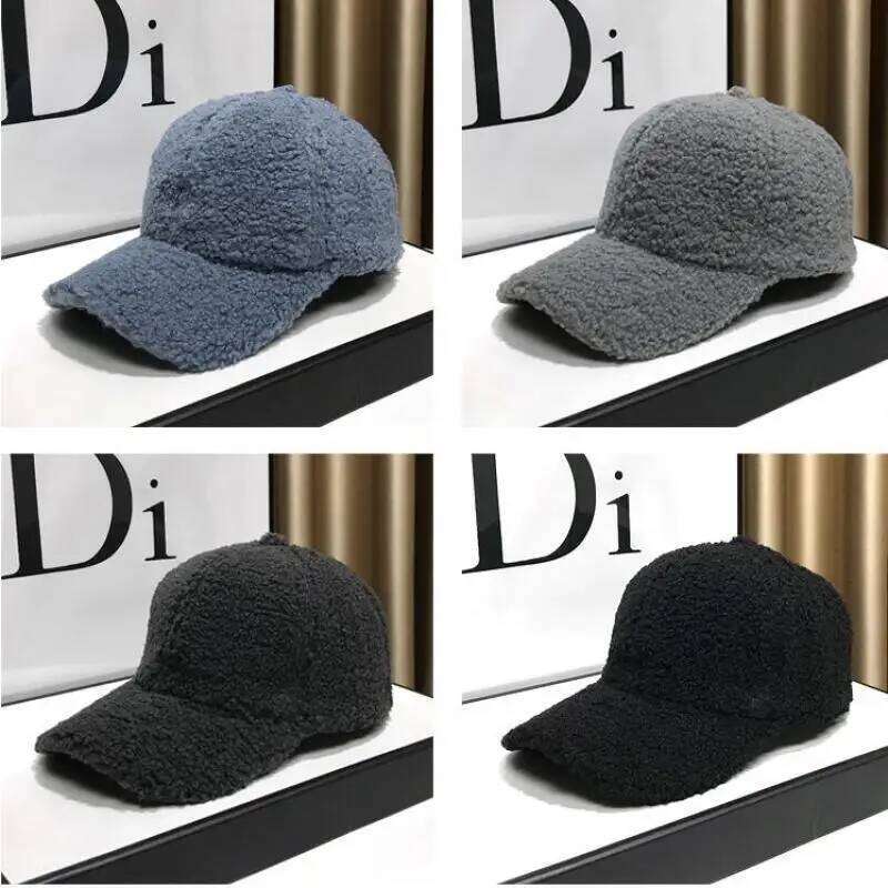 Winter Hats For Women Caps Plush Thickened Warm Baseball Cap Female Casual Solid Color Fashion Design Outdoor Y260304