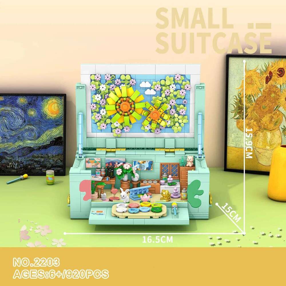 Loz Secret Box Streetscape Mini Diamond Block Villa Art Room Circus Building Brick City Street View Creative Toy Z260306