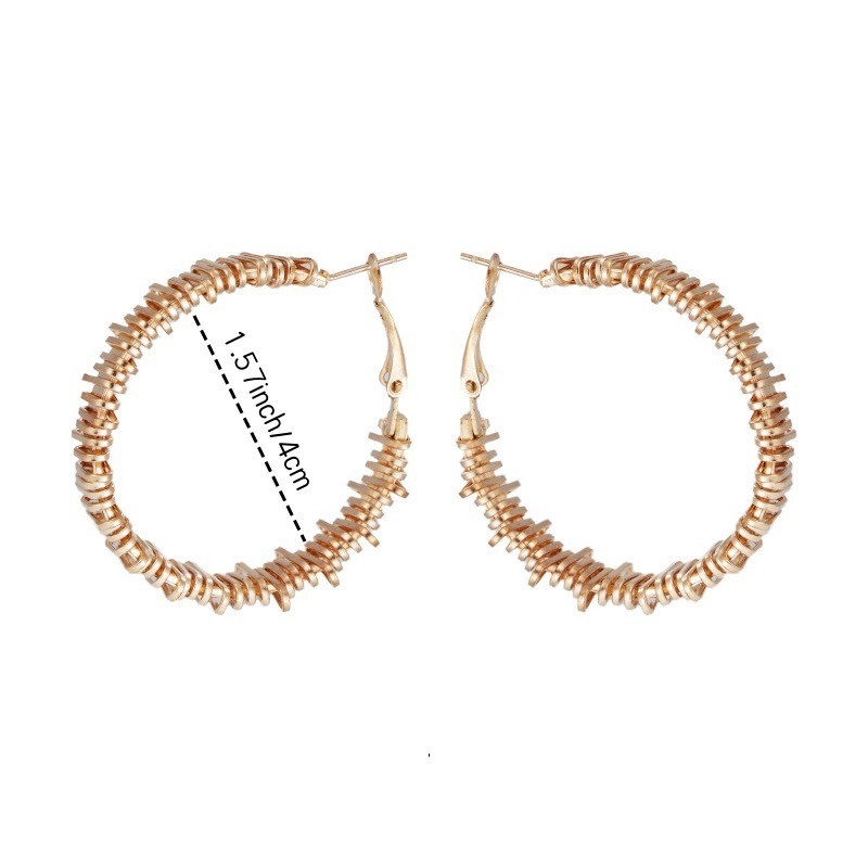 Chic Mosaic Jewelry: Customizable Circle-Shaped Earring With Elegant Aesthetic