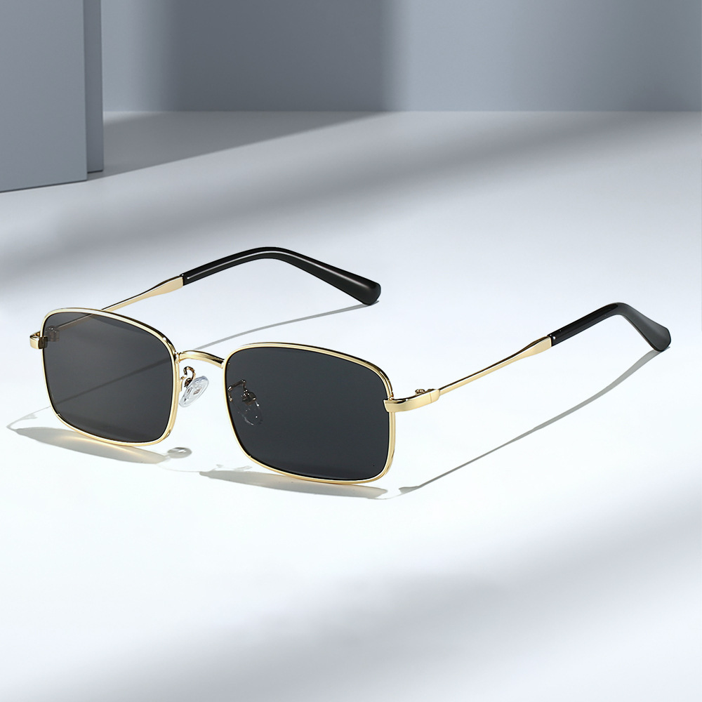 Free Shipping Eyewear New European and American Trendy for Fishing, Sun Protection, Black Metal Glasses, Men's Sunglasses Wholesale
