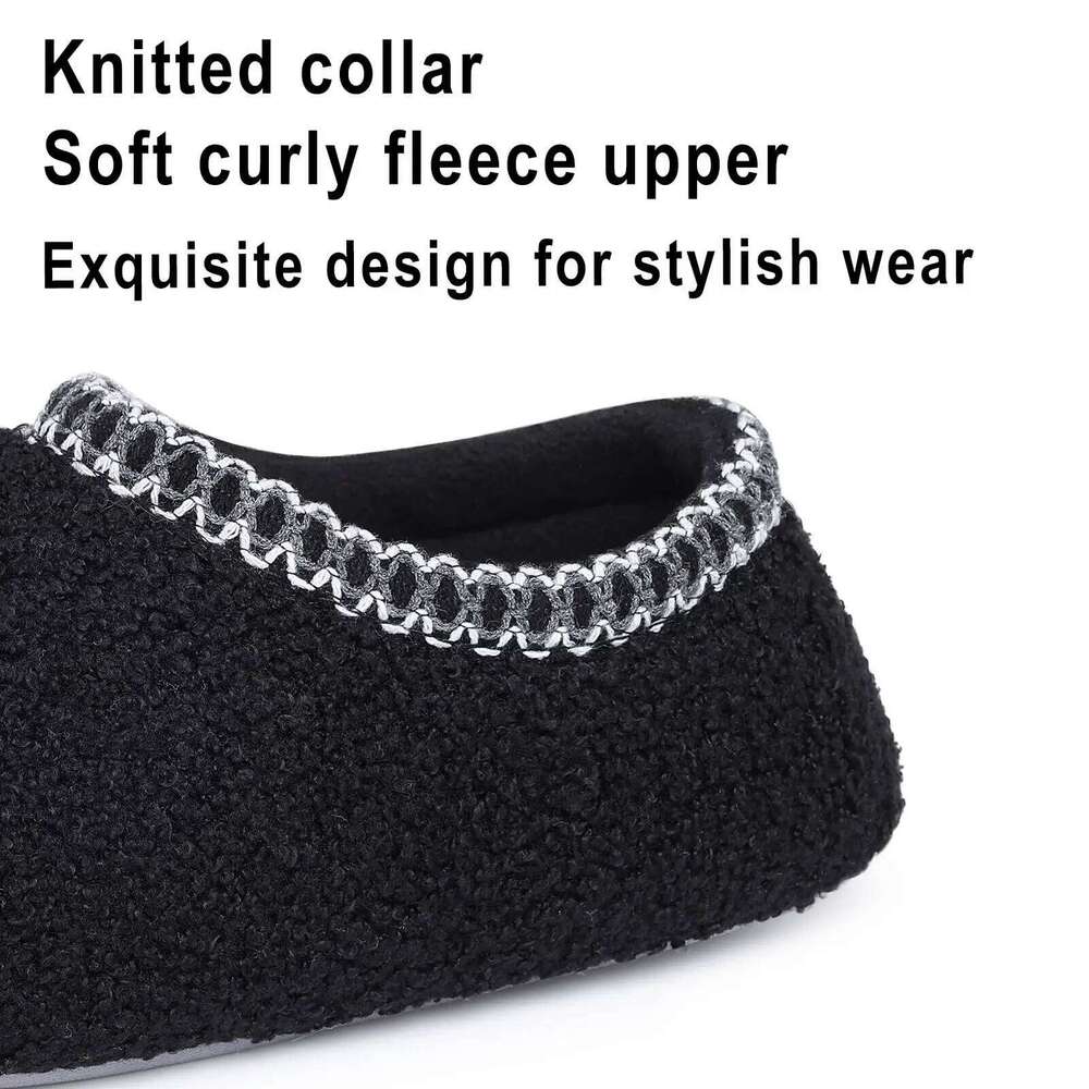Litfun Teddy Fleece Rubber Sole Anti-slip House Slides Warm Indoor Sock Shoes Leisure Outdoor Women's Slippers