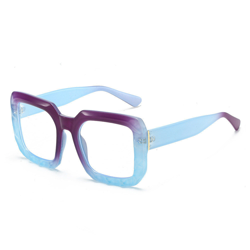 Cool European and American Personalized Square Simple Trendy Sunglasses Wholesale in Stock Non-Prescription Glasses