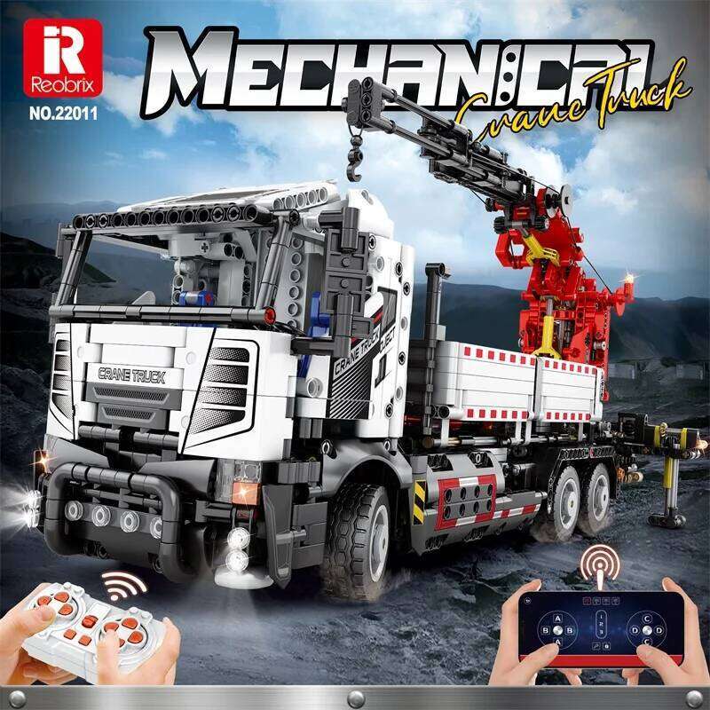 2178PCS Multifunctional Crane Truck Building Blocks Remote Control Engineering Vehicle RC Car Bricks Kids Toys Birthday Gifts Z260305