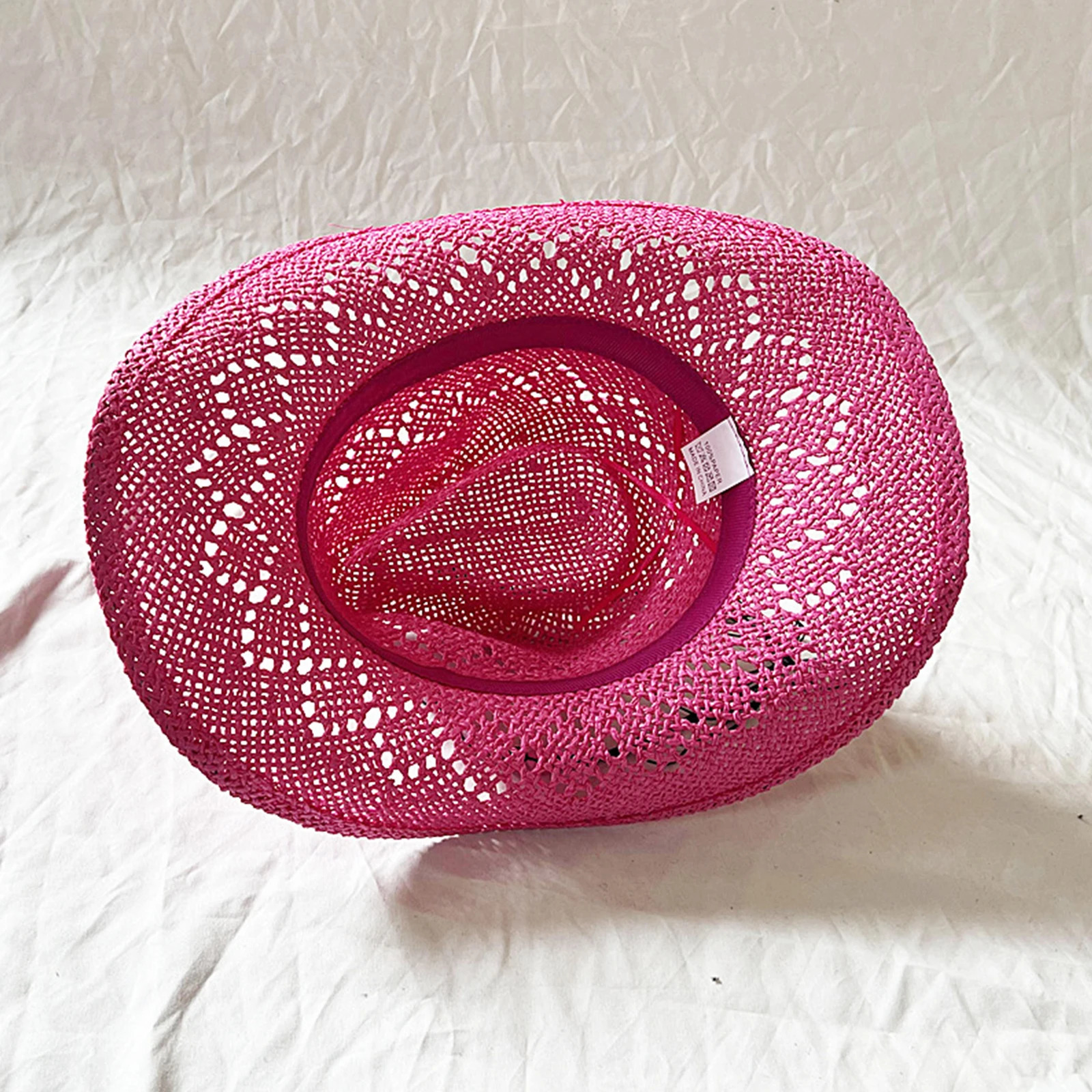 Fashion Women Men Bohemian Cowboy Hat Straw Cowboy Hats Wide Brim Sunshine Hollow Out Sun Hats Holiday Cap 260228