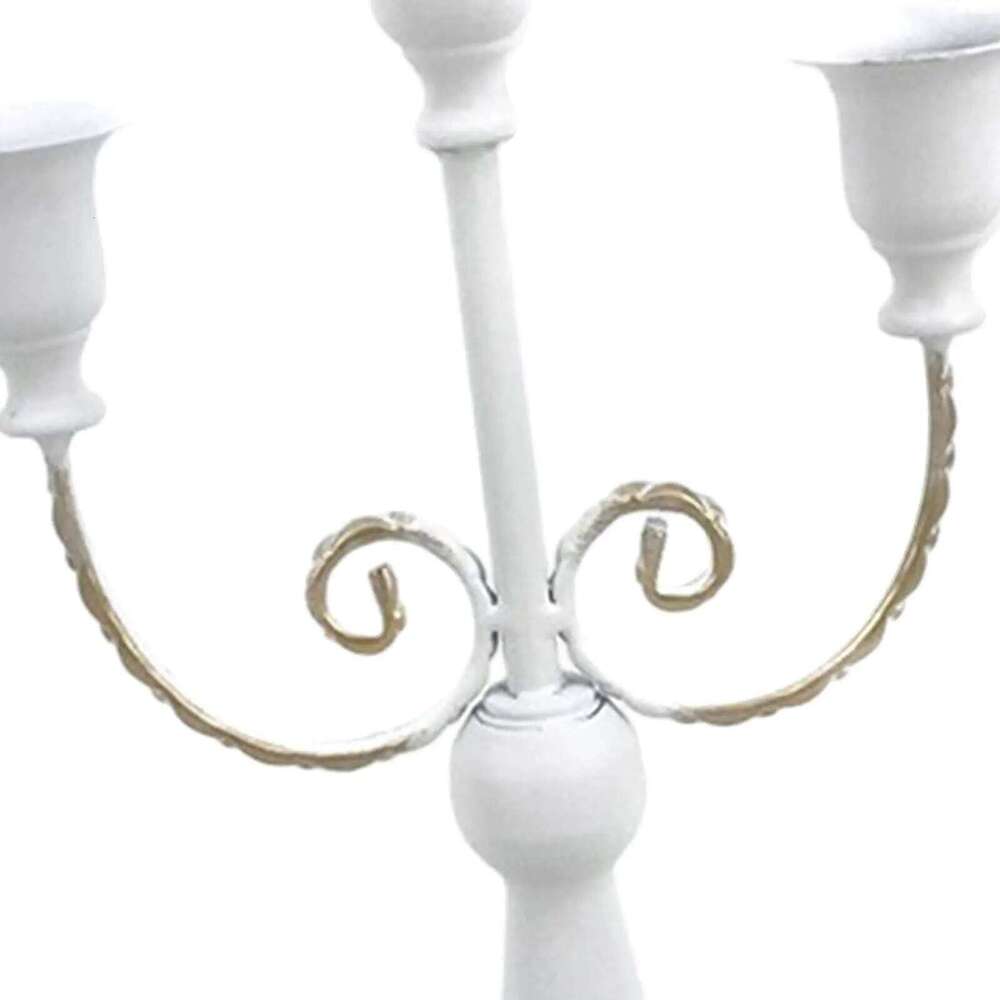 Metal Candelabra Centerpiece Simple Crafts Pillar Candle Holder Candleholder for Wedding Party Dining Home Living Room XJ260305