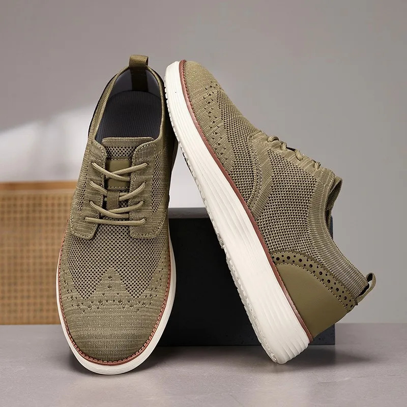 Asgard Men Casual Dress Sneakers Outdoor Comfort Lightweight Leisure Shoes Breathable Mesh Walking Shoes Soft Sole Sports Shoes 260305