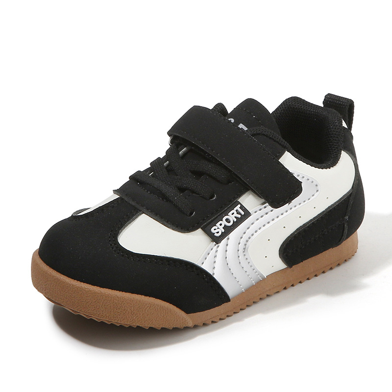 Free Shipping Boys Kids Shoes Girls Casual Running Sneakers Vegans Children Youth Big Kid gum Shoe Toddlers Preshcool Runner Trainers Black White Eur2