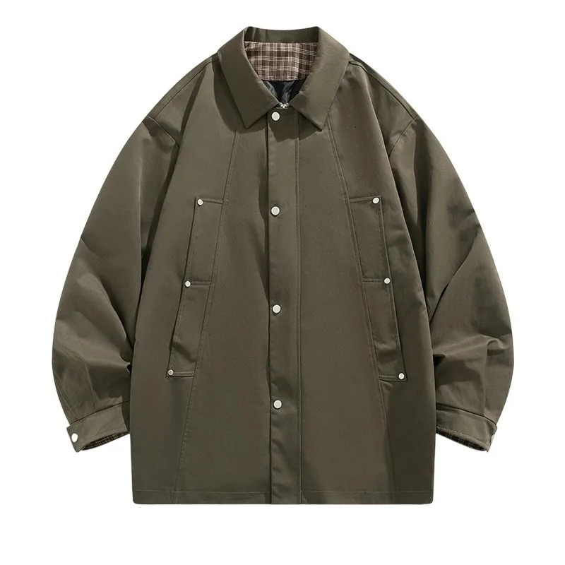 2026 Trench Coat Mens Autumn German Medium Long 260302