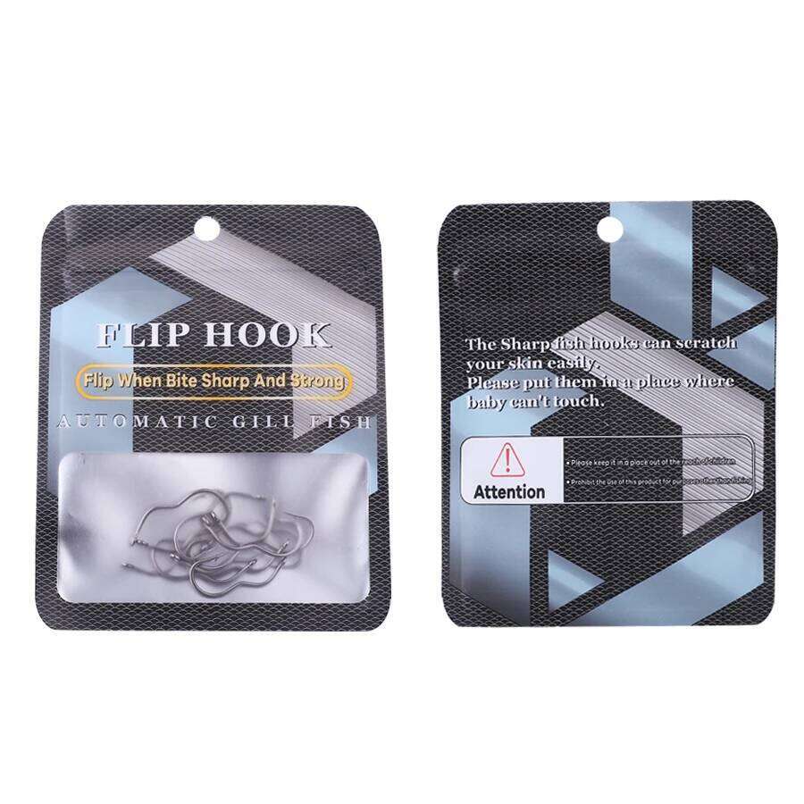 NGB 12PCS Automatic Flip Carp Hook High Carbon Steel 6-13# Freshwater Sharp Barbed Single Fishhook Fishing Accessory Y260305