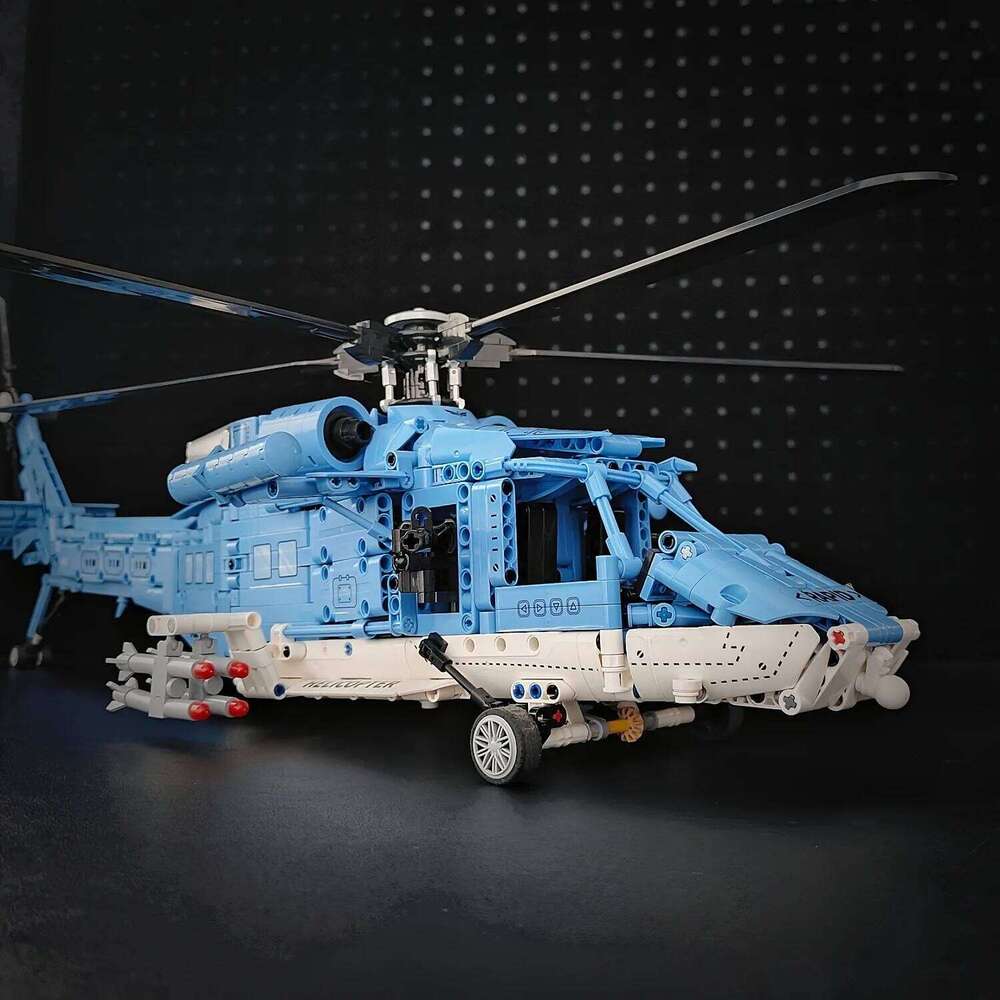 Technology Armed Helicopter Building Air Forces Model Airplane Blocks Set Educational Toys For Boys Gifts Z260306