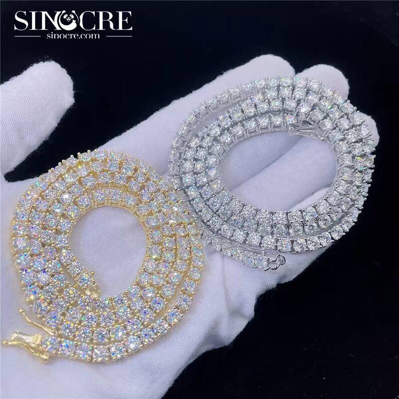 5mm Moissanite Tennis Chain Bracelet Bracelets For Women Men