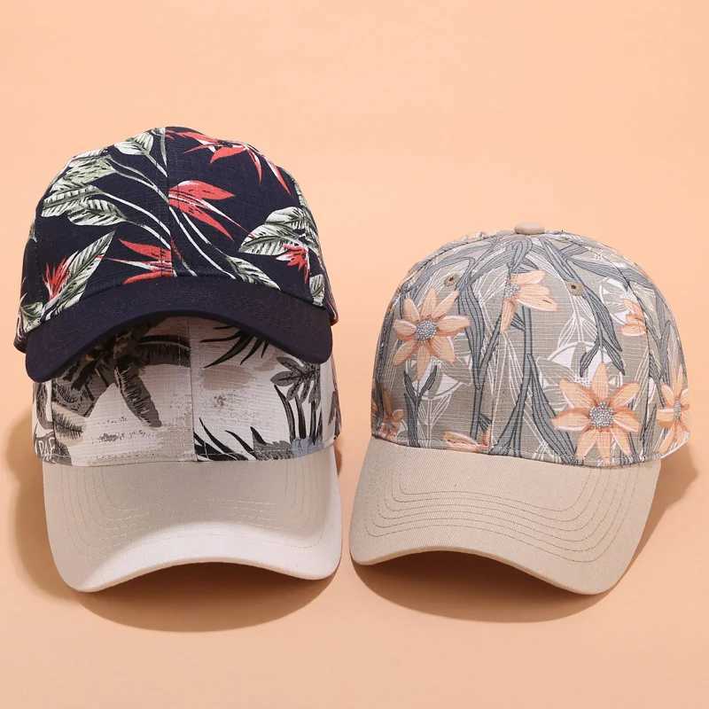 New Baseball Cap Women Flower Embroidery Sun Hats Spring Summer Girls Adjustable Snapback Visor Caps S260306