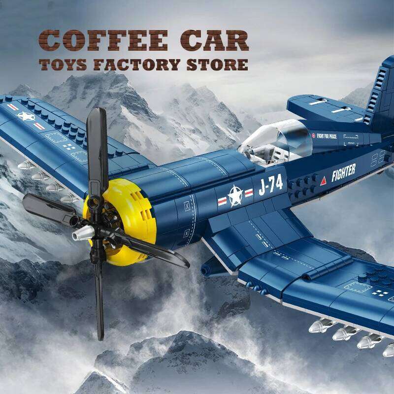 Military Fighter Jets MOC Bricks 3D Model Creative Arms Warplane Building Blocks Plane Children Toys Kids Boys Birthday Gift DIY Z260306