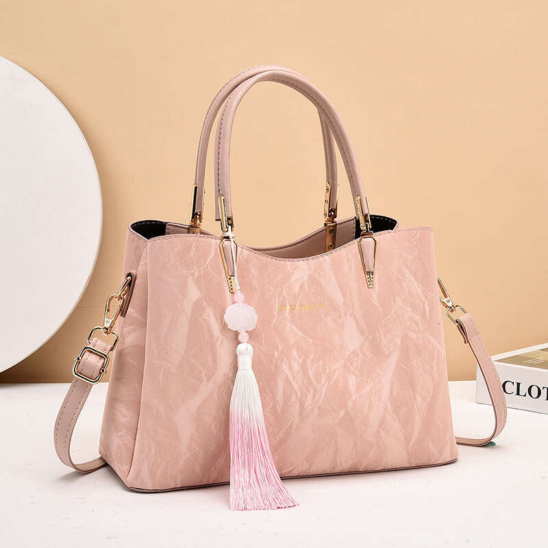 Tote New Chinese Style Women S Handbag Large Capacity Textured Shoulder Crossbody Bag Wholesale