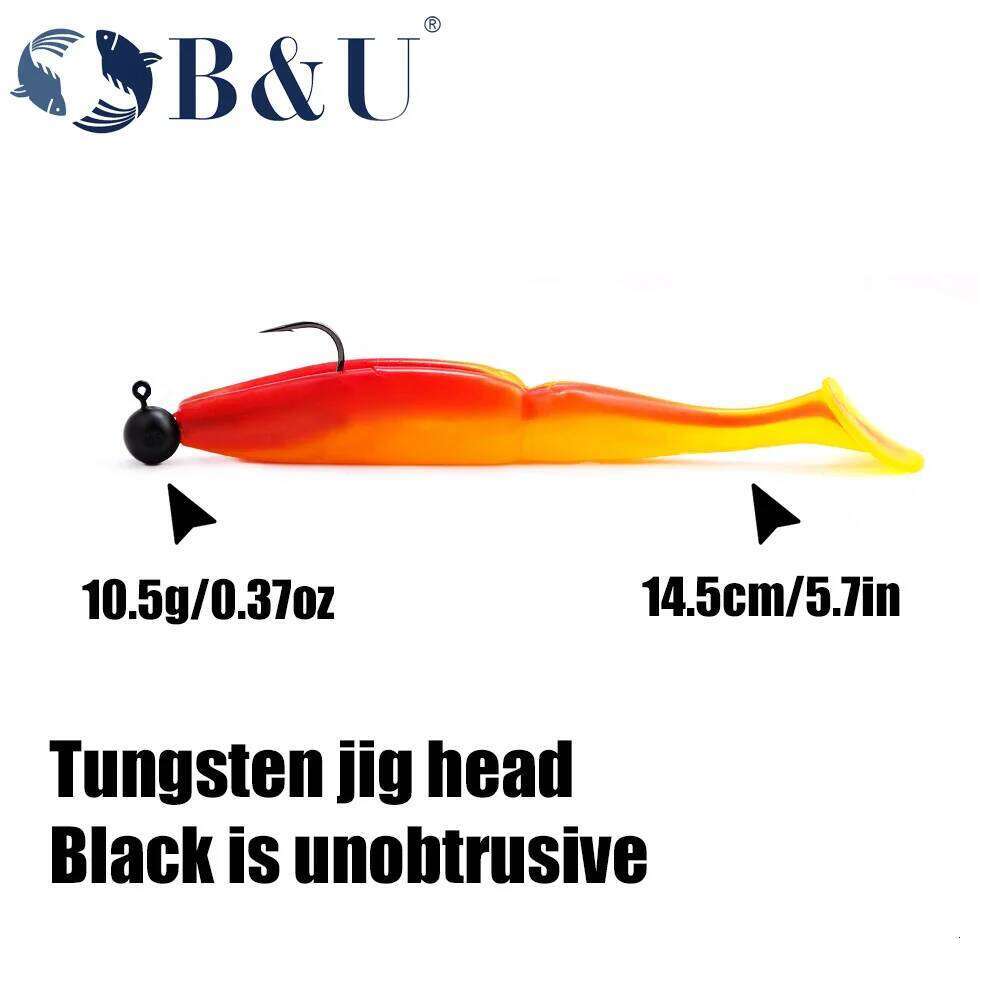 B&U Tungsten Hook Jig Head Barbed Fishhook Fishing Tackle Accessories Kit Pesca Pike Bass Swimbait Fishhooks Y260305