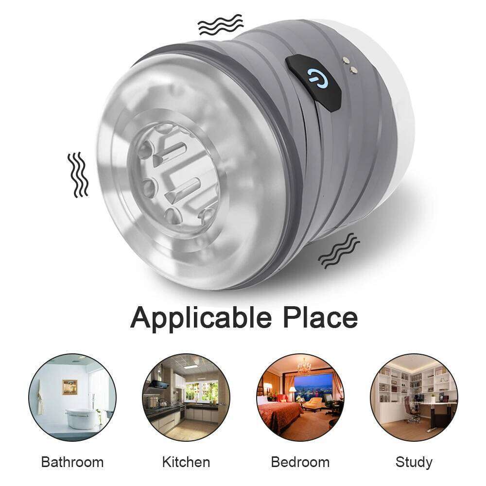 7 Modes Automatic Male Masturbator Open-ended Vibration Man Masturbation Simulation Blowjob Adult Goods Men W260305