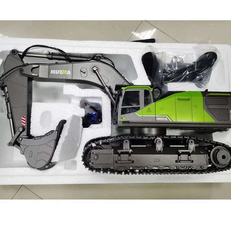 1/14 HUINA 1593 582 RC Excavator Dumper Truck crawler Alloy Tractor Loader 2.4G Radio Controlled Car Engineering toy for boy C260305