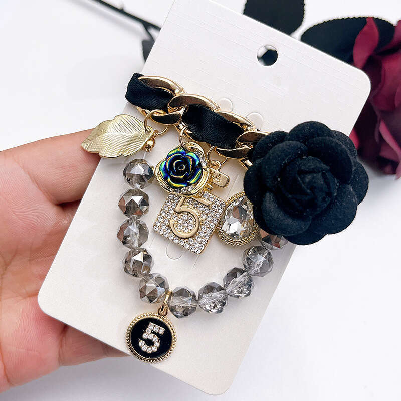 luxury Style Fashion Sweet Exquisite Pearl Tassel Pin Handmade Alloy Brooch Small Fragrance Camellia