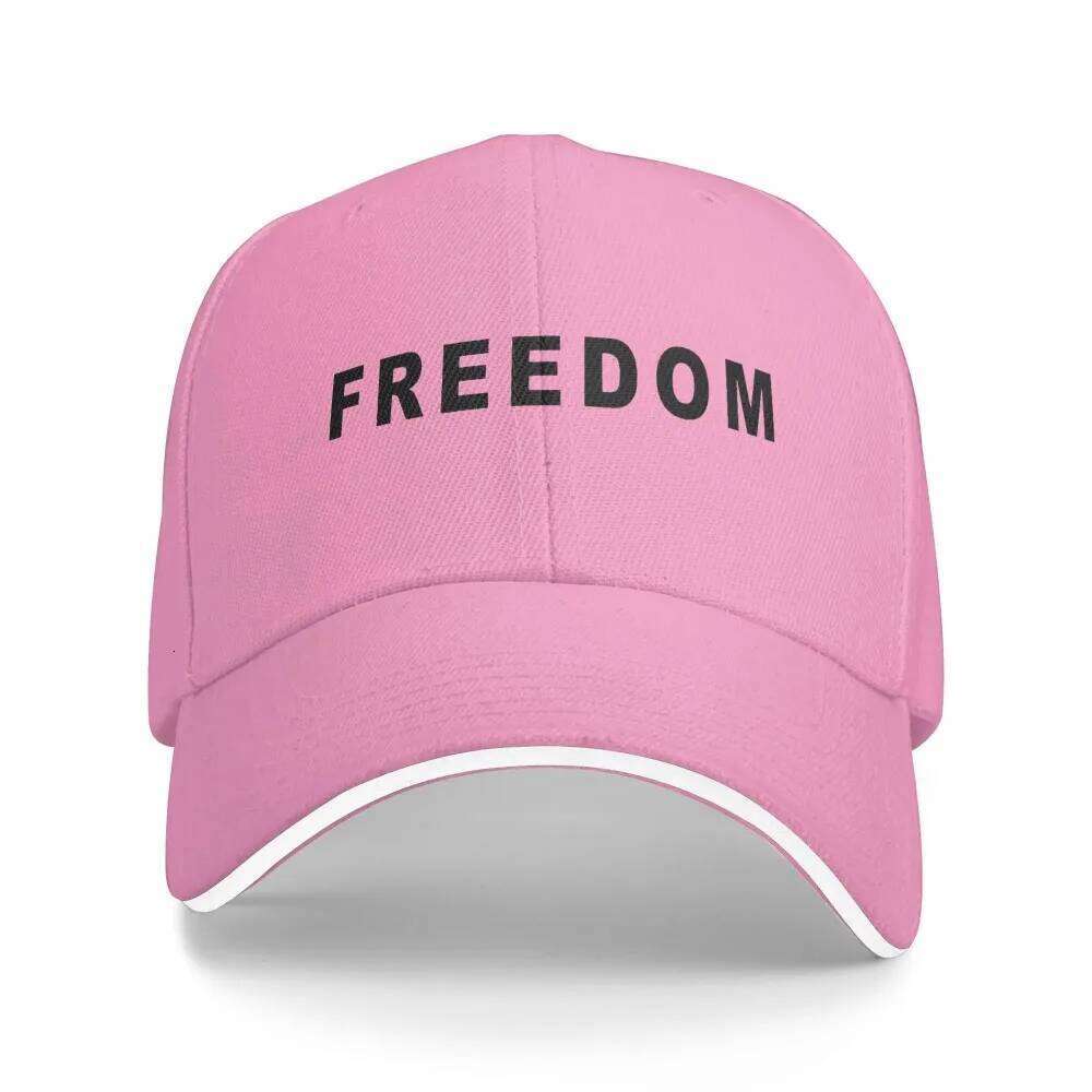 Freedom Print Cap Casual Unisex Men Hip Hop Hats Design Outdoor Gym Baseball Caps Gift Idea Fashion Y260304