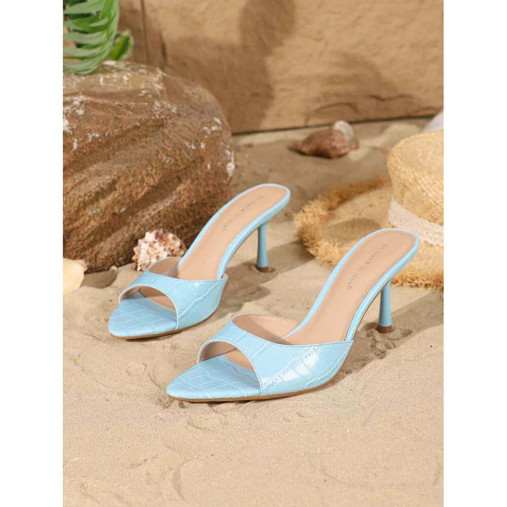 Women's fashionable, elegant, versatile high heels, comfortable, simple slip-on stilettos.