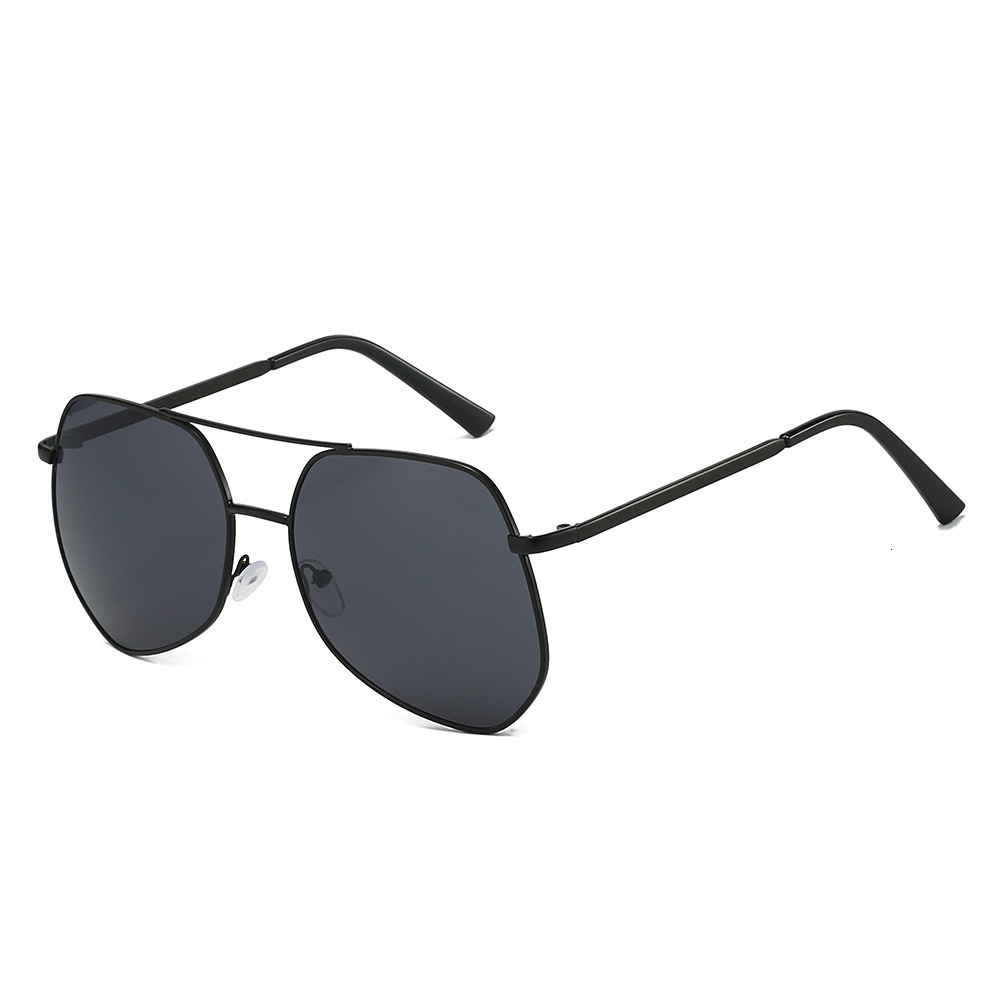 New Square Pilot Thin Metal Frame Outdoor Anti-UV High-end Driving Sunglasses